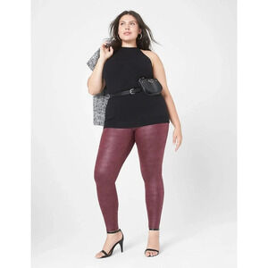 NWOT Lane Bryant Women's Pull-On High-Rise Ponte Legging - Burgundy Size 22/24